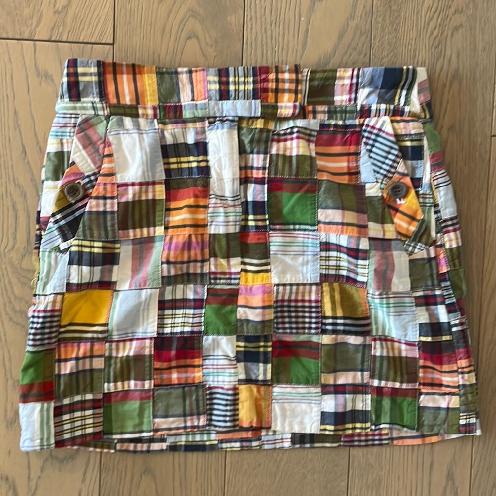 J. Crew Madras Skirt Size 0
